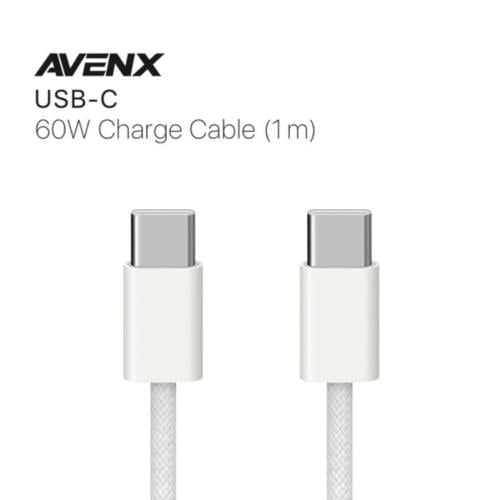 كيبل تايب سي إلى تايب سي بقوة 60 واط 1م ماركة AVEN...