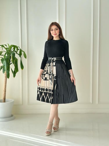 فستان اسود بليسيه بيج 007