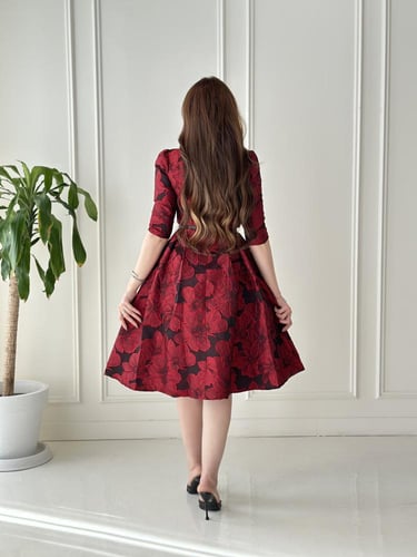 فستان احمر004