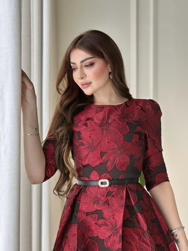 فستان احمر004
