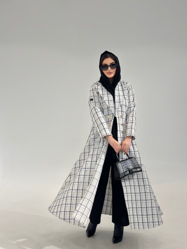 عباية شانيل لون أبيض