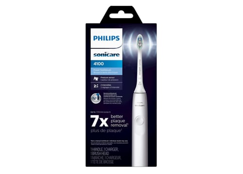 فرشاة اسنان كهربائية 4100 قابلة لاعادة الشحن مع مس...