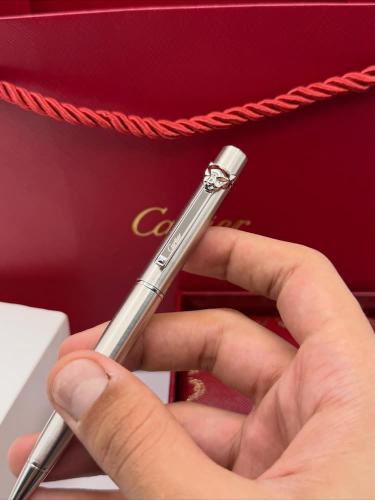 قلم كارتير بانثر فضي مطفي - اصدار فاخر جديد 2026