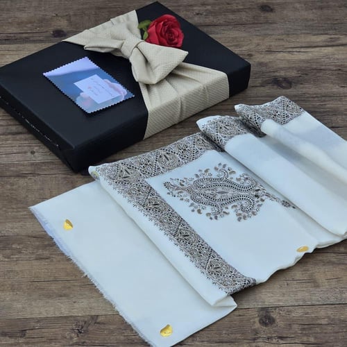 غترة كشميري صوف مع التغليف