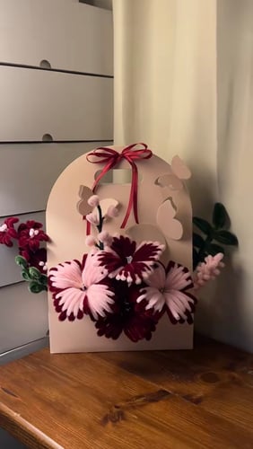 Hibiscus flower basket