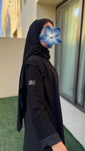 عباية عمليه قماش كريب