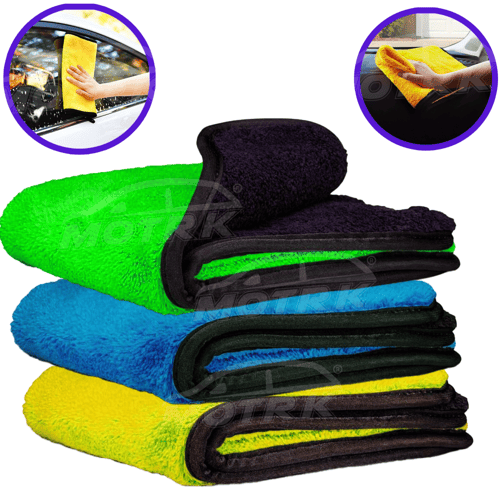 مناشف تجفيف من المايكروفايبر 3حبه للسيارة والمنزل...