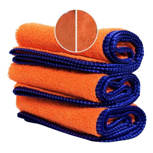 مناشف مايكروفايبر لتنظيف السيارات لون برتقالي MOTR...