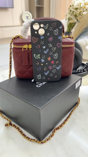 شنطة شانيل _ بني قماش