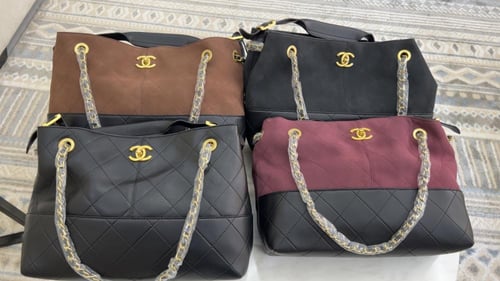 شنطة شانيل _ بني محروق