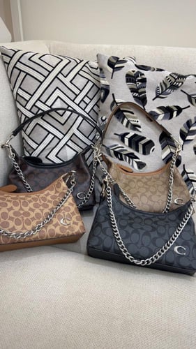 شنطة كوتش _ بيج فاتح فضي