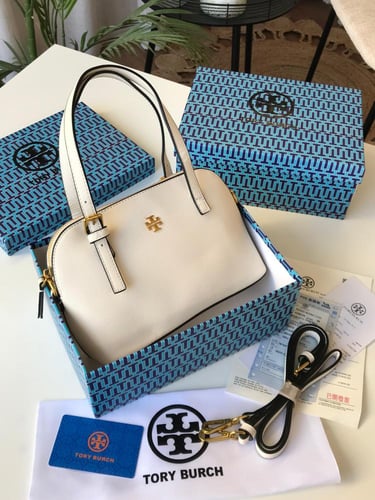 شنطة توري بورش _ أبيض ( حجم صغير)