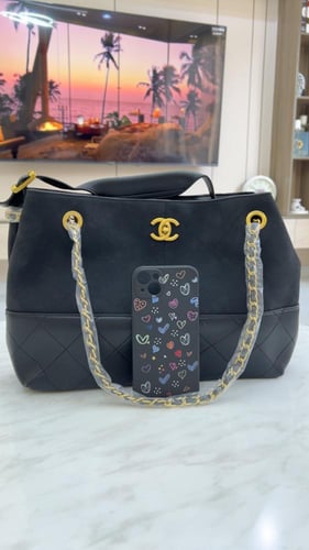 شنطة شانيل _ أسود قماش