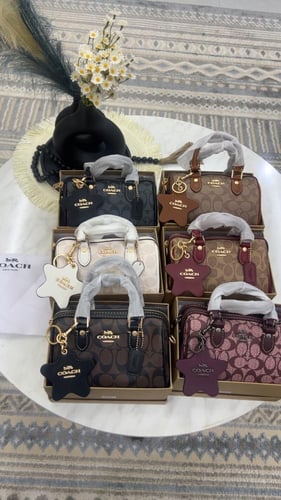 شنطة كوتش _ بني وعنابي