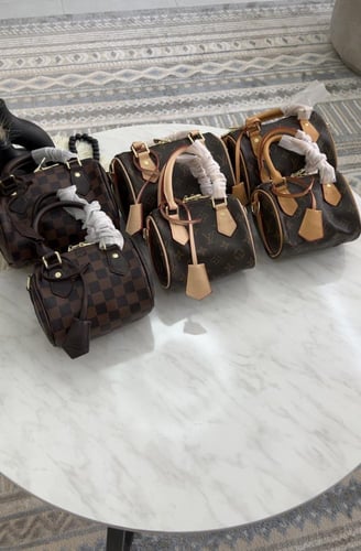 شنطة لويس فيتون _ بني مكعبات