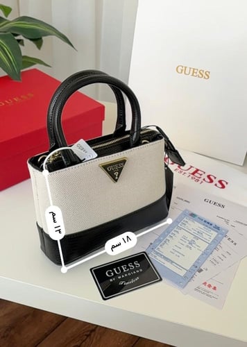 شنطة جيس _ عنابي كامل ذهبي