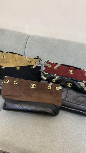 شنطة شانيل قماش _ أسود