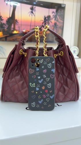 شنطة شانيل _ عنابي