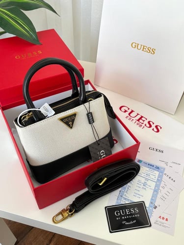 شنطة جيس _ أسود وبيج ذهبي