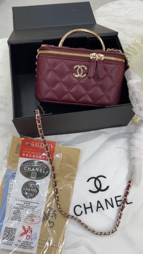 شنطة شانيل _ عنابي