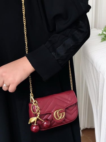 شنطة قوتشي _ عنابي (حجم صغير)