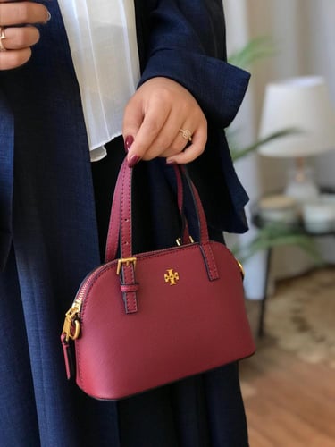 شنطة توري بورش _ عنابي مطفي (حجم صغير)