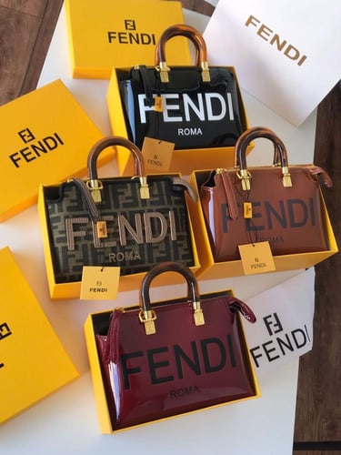 شنطة فندي _ عنابي ( حجم صغير)