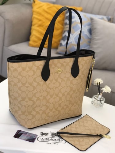 شنطة كوتش _ أسود مع بيج