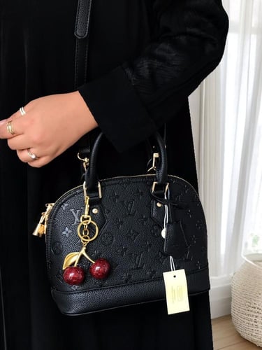 شنطة لويس فيتون _ أسود مطفي ( حجم وسط)