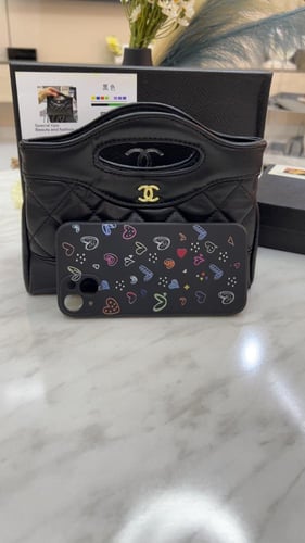 شنطة شانيل _ عنابي ( سير ثابت)