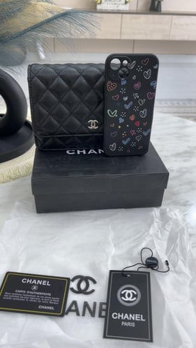 شنطة شانيل _ أسود فضي