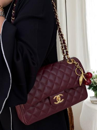 شنطة شانيل _ عنابي