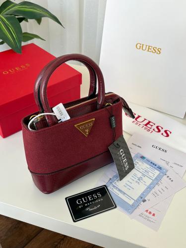 شنطة جيس _ عنابي كامل ذهبي