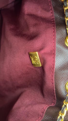 شنطة شانيل _ بني محروق