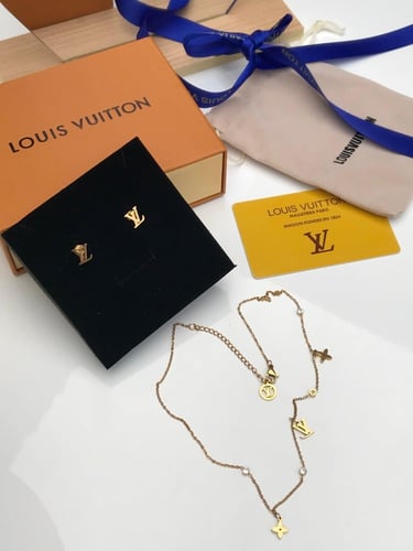 سلسال لويس فيتون كرستال مع جميع الملحقات