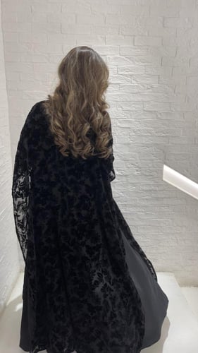 مخمل شيفون مع كريب ثقيل