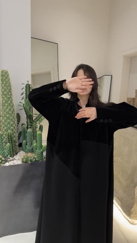 مخمل نص كلوش مع جوخ