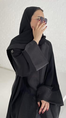عباية كلوش مع لامية اسود