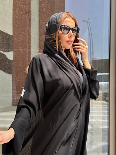 نص كلوش مع شيفون من الخلف