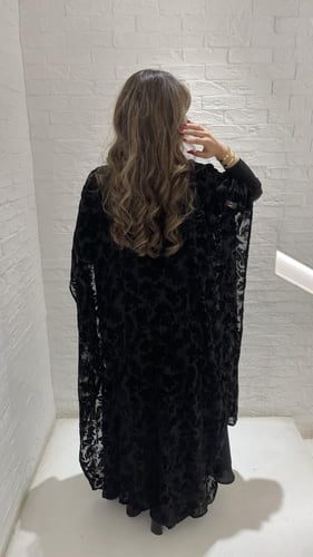 مخمل شيفون مع كريب ثقيل