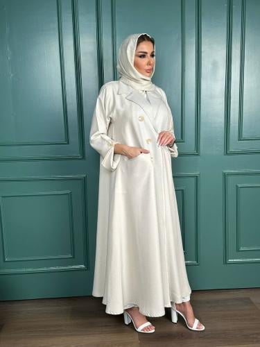 بليزر نص كلوش مع فتحة من الخلف