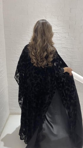 مخمل شيفون مع كريب ثقيل