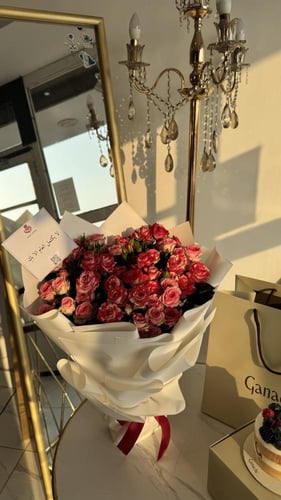 بوكية وكيك ورد