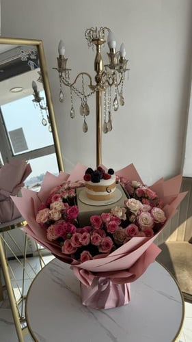 كيك ورد