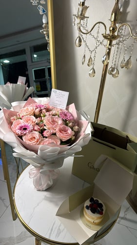 كيك ورد مع جليبرا