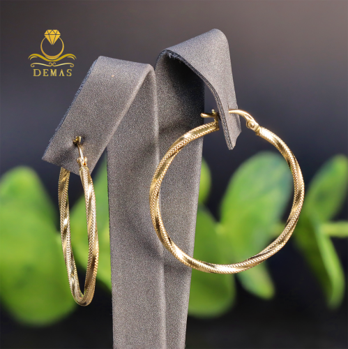 حلق دائري عيار 18 إيطالي