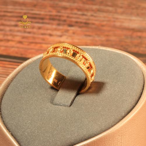 خاتم ذهب تصميم عربي مميز عيار 18