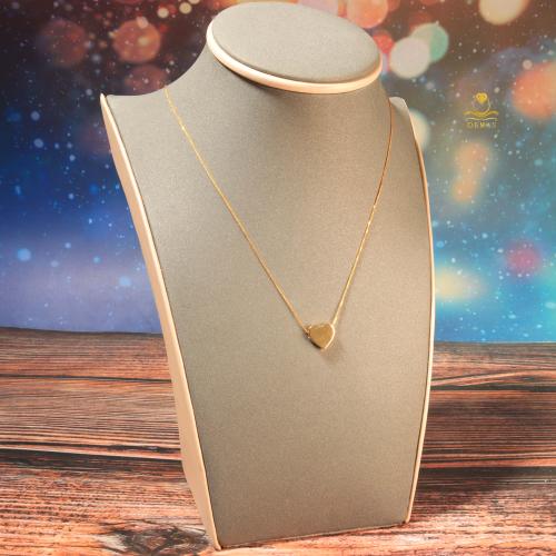 قلادة ذهب تصميم قلب مميز عيار 18