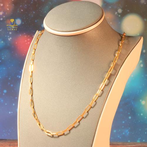 سلسلة بيبر كليب ذهب صافي عيار 21