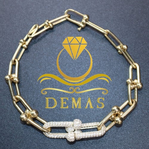 أسوارة تيفاني زركون عيار 18 إيطالي